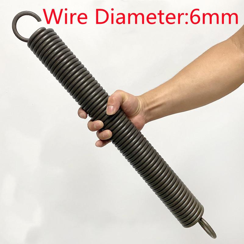 Wire Diameter 6mm Spring Steel  Heavy  Extension Spring With Hook 6mm