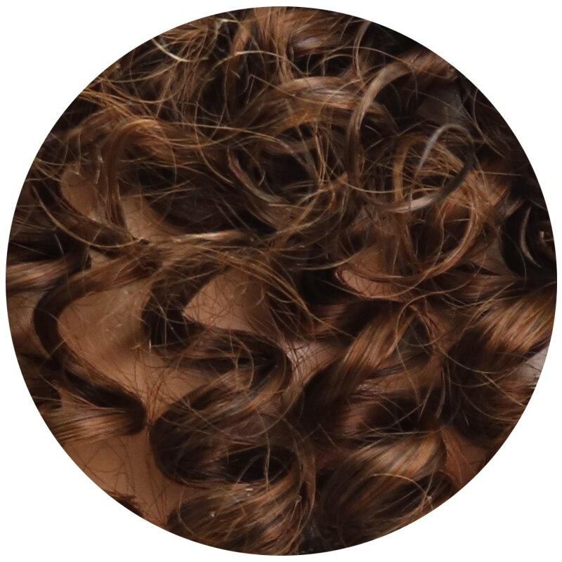 

MISS WIG Синтетический матовый термостойкий вьющийся парик с короткой челкой и заколкой для волос Косплей парики для женщин