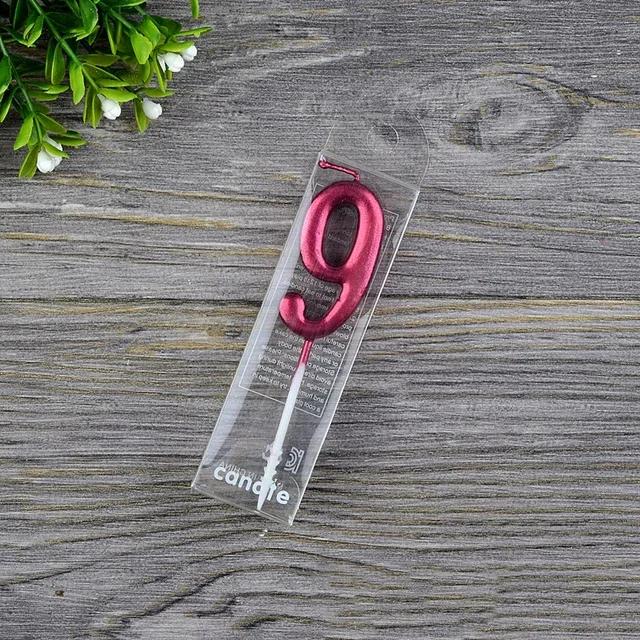 1 STK Rote Zahl Geburtstag Papier Kuchen Kerze Kinder Geburtstagsparty Hochzeitstorte Kerze Gastgeschenke Zubehör Kuchendekorationen Schwarz