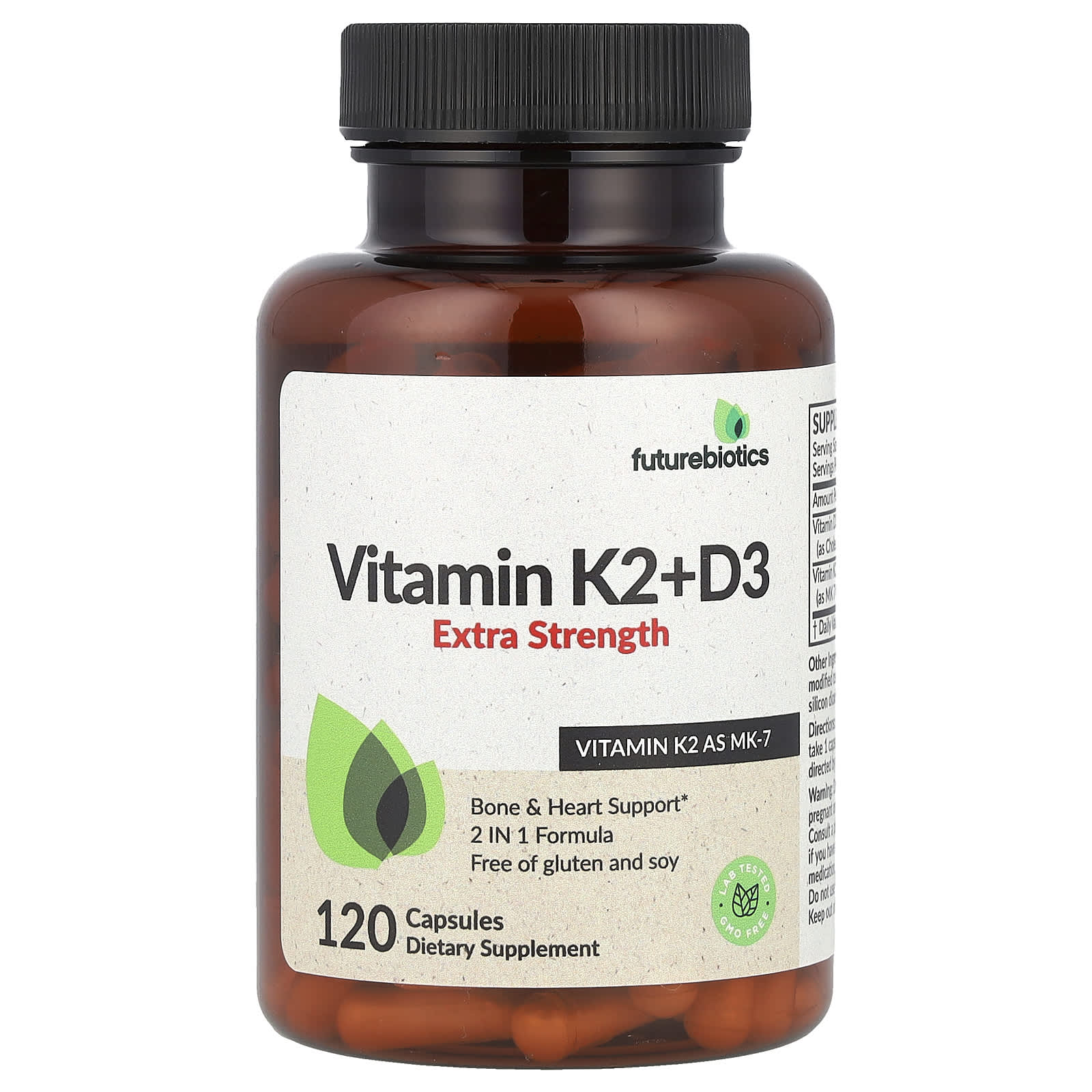 

Vitamin K2 + D3, Extra Strength, 120 Capsules