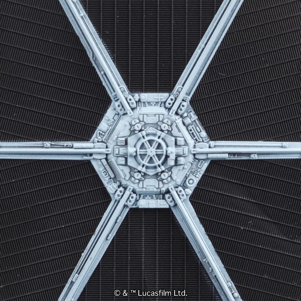 BANDAI SPIRITS Star Wars Fahrzeugmodell 007 TIE Advanced X1 Jäger Plastikmodellbausatz Verpackung & Set, Vorlackiert (Neue Edition)