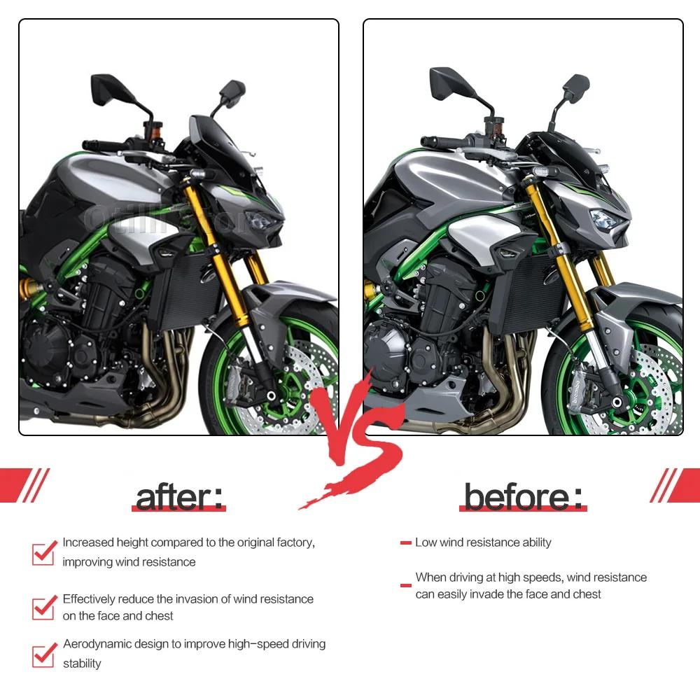 Neues Touren-Windschild Windabweiser Visier für Kawasaki Z 900 SE Z900 2025 Motorrad Windschutzscheiben-Schutzabdeckung