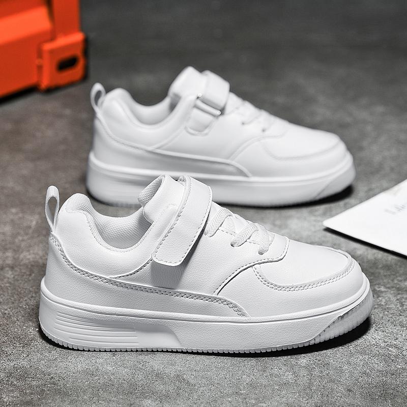 Kinder Sportschuhe Kinder Weiße Sportschuhe PU Wasserdicht Ultraleicht Mädchen Sportschuhe