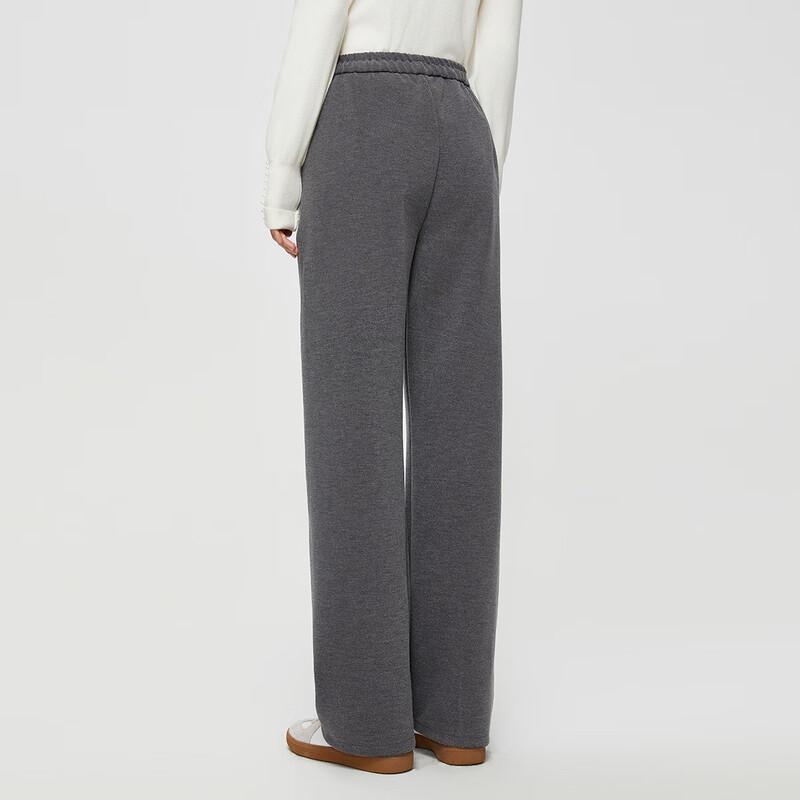 Women's High-Waist Solid Color Casual Long Pants