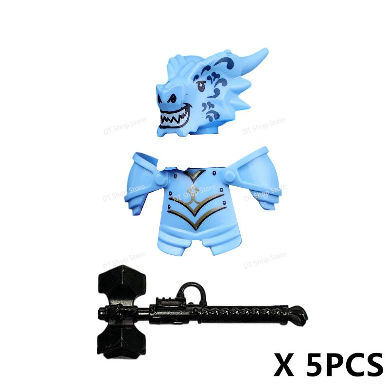 QQ04-7 Dragon Knights Heavy armor Bricks Assemble Building Blocks Action Figures accessories bricks Model Toys Christmas Gifts