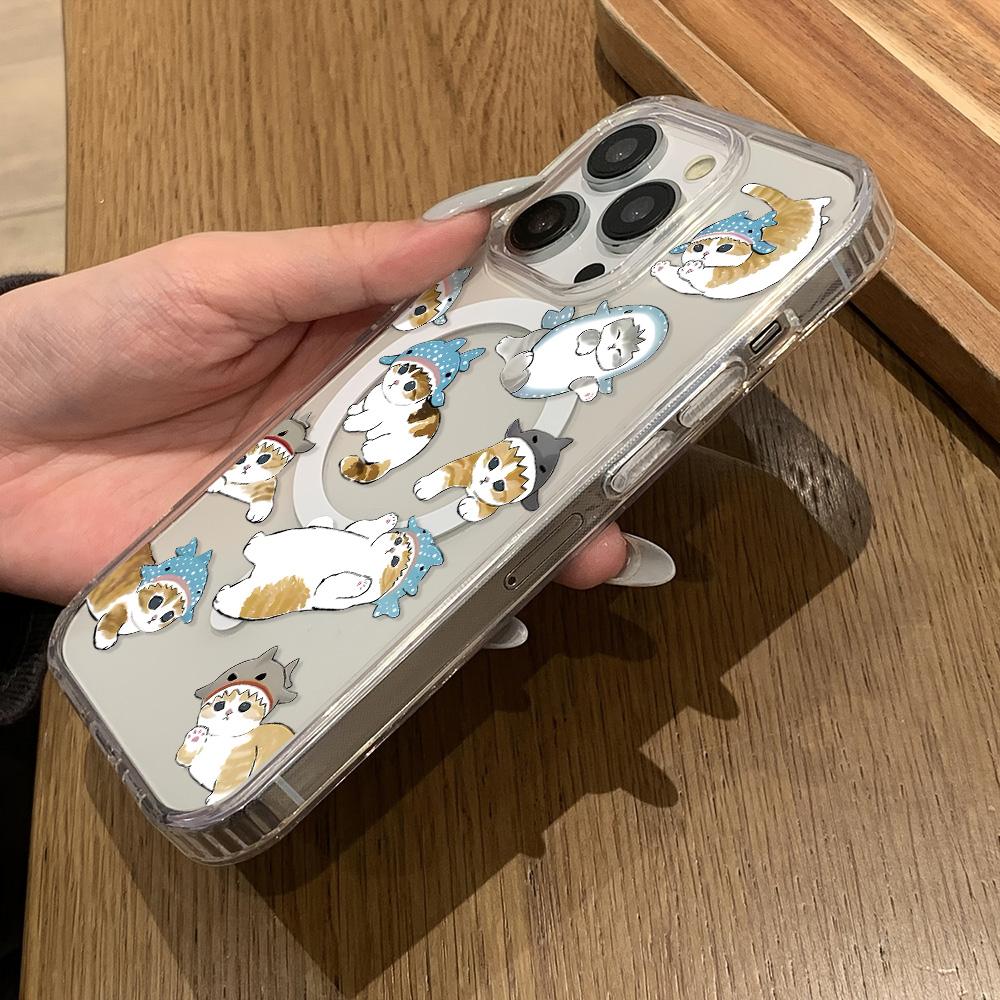 Magnetiskt telefonfodral för iPhone 11 12 13 iPhone 13 14 15 Pro 15 16 Pro Max Samsung A15 A16 A25 A26 A55 A56 S25 S24 S22 S23 Ultra S25 Edge