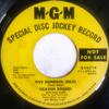 7inch Record HEAVEN BOUND  Five Hundred Miles  K14314PROMO MGM Records 1971 US Rock Used