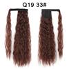 Synthetic Long Curly Clip In Hair Extensions Ponytail Hair Wig Heat-Resistant Curly Pony Tail Wig For Women