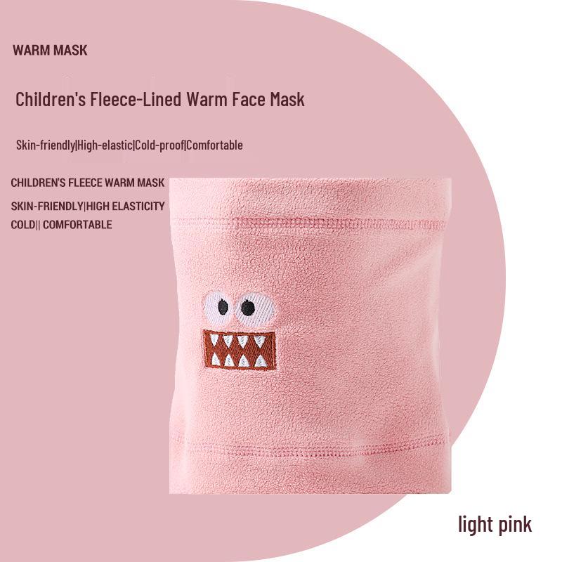 2025 Cartoon Kids' Fleece Neck Warmer - Warm, Windproof, and Ideal for Outdoor Fall/Winter Use