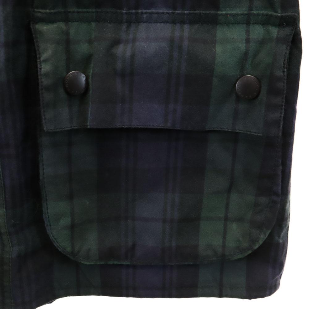 Barbour Made in Bulgaria Black watch SL DURHAM oiled jacket 38 Navy other Men's Used