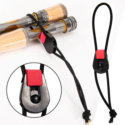 4pcs Fishing Rod Ties Leash Portable Fishing Rod Cord Straps Holders Organizer With Buckle Fishing Rod Accessories