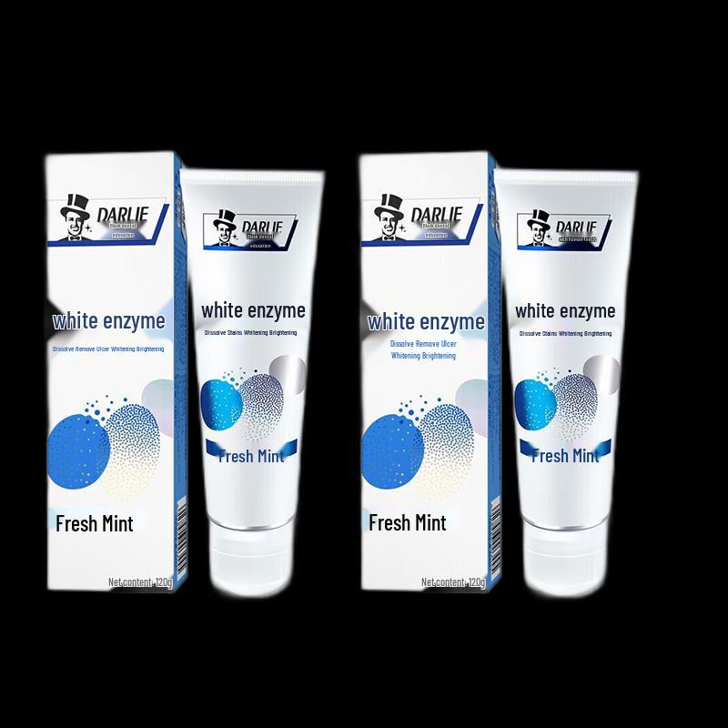 Hawley Fresh Mint White Enzyme Toothpaste Twin Pack