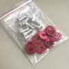 10pcs M6 Bolt Set Car Modification Gasket Screw Aluminum Fender Washers Fender Bumper Engine JDM RACING Style NO LOGO