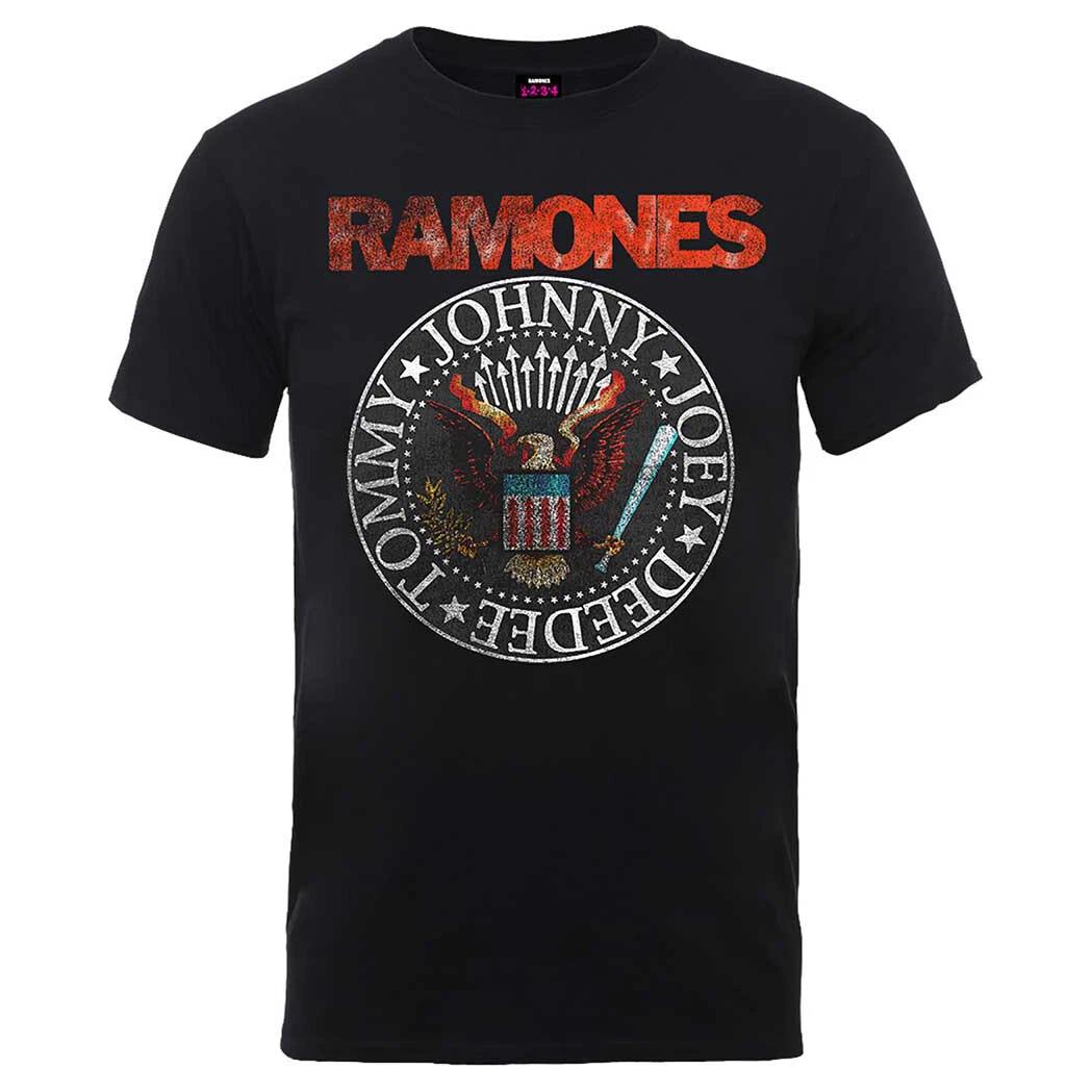 Футболка Ramones Орел Печать Группа Официальная Черная Новая S