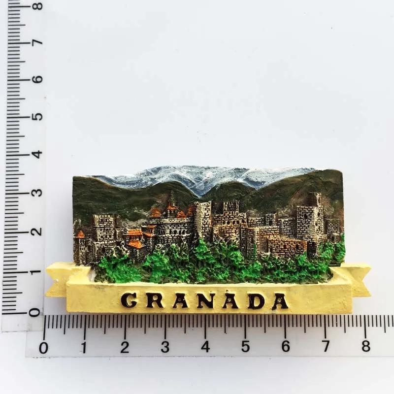 Spain Tourist Souvenris Fridge Magnets Toledo Barcelona the Sagrada Família Valencia Fridge Stickers Home Decor Birthday Gifts