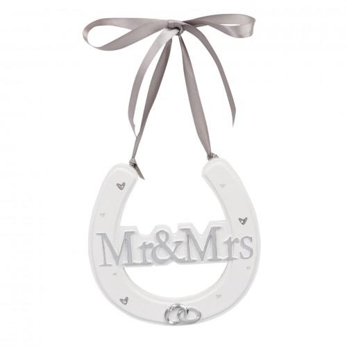Amore Mr & Mrs Resin Wedding Plaque