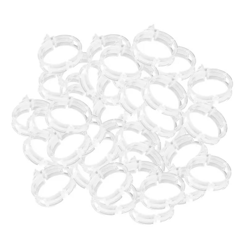 

50 шт. многоразовых пластиковых зажимов для растений – прочные опоры для садоводства, прививки и надежной фиксации томатов, овощей и многого другого 50PCS белый