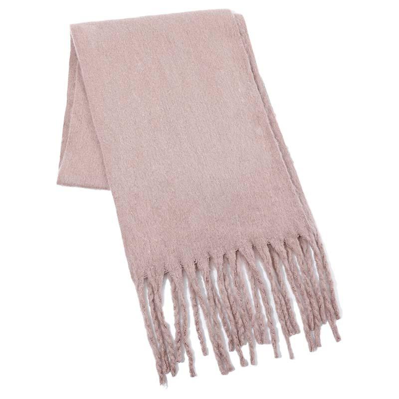 New style solid color pulled hair thickened warm scarf women's winter fashion men's women's scarf scarf scarf shawl