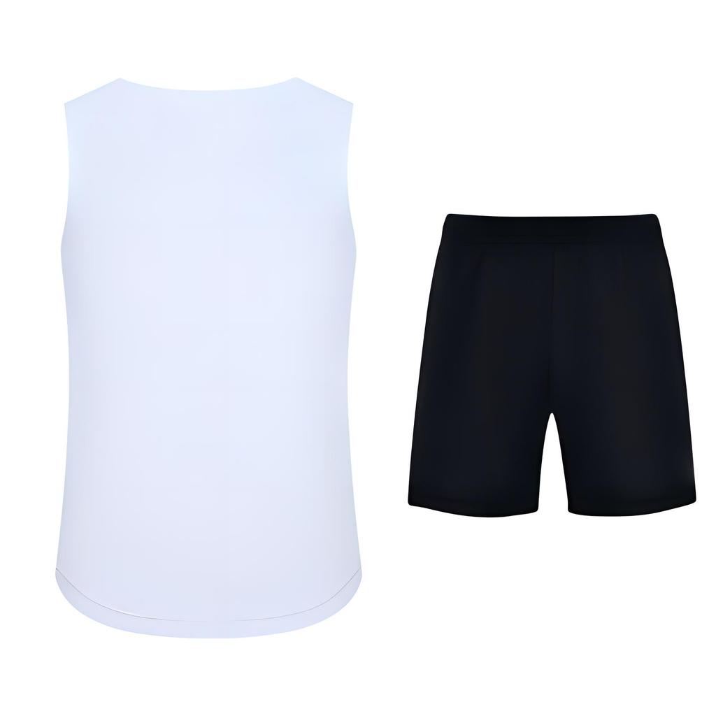 Li-Ning Comfortable Breathable Simple Sleeveless Top With Brand Logo Letter Print Shorts Casual Sports Set Men sets ZHMB063-1+ZHMB407-1