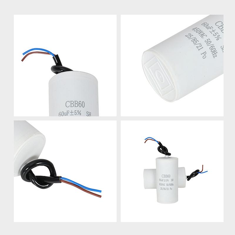 Cbb60 Motoranlaufkondensator Ac450V 3/4/5/6/8/9/10/12/14/15/16/18/20/25/30/40/45/50/60/70/80Uf Für Waschmaschine