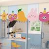 Partition Half-Curtain Magic Sticker Kitchen Partition Curtain Cartoon Door Curtain  Space Divider