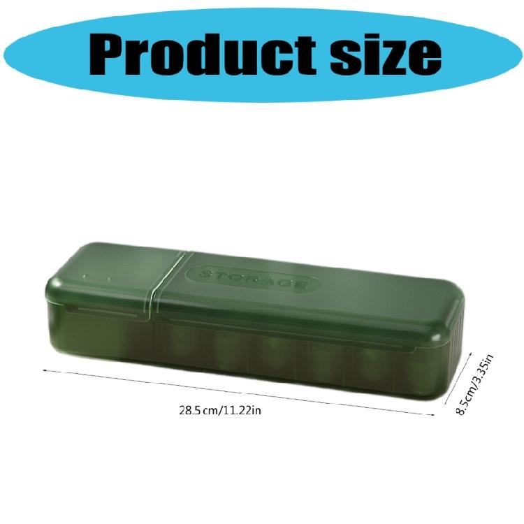 Kabelmanagement-Box Datenkabel-Aufbewahrungsbox mit staubdichtem Deckel 7 Fächer Kabel-Schnur-Aufbewahrungsbox 285x85x58mm