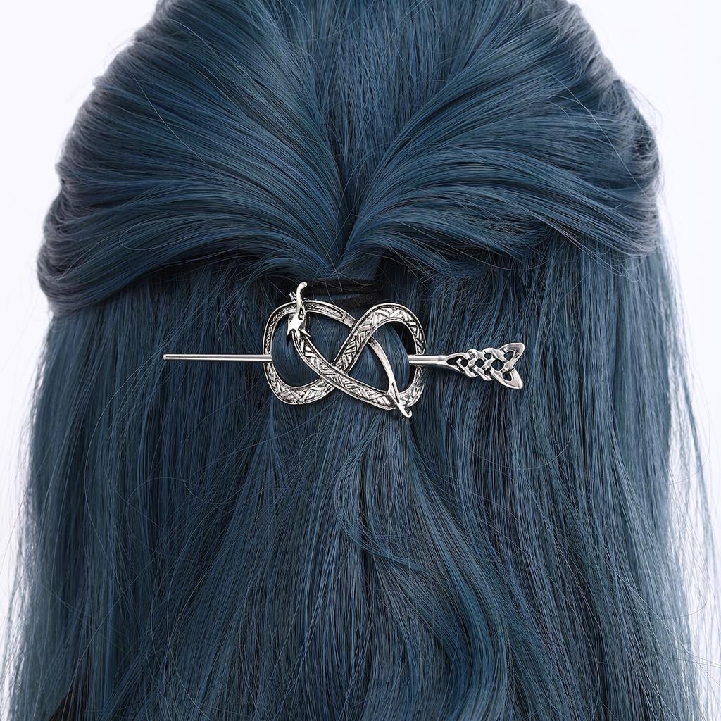 Viking Retro Dragon-Shaped Hairpin, Dragon Hair Accessory, Fashionable and Trendyy Stylish, Versatile Hairpin,