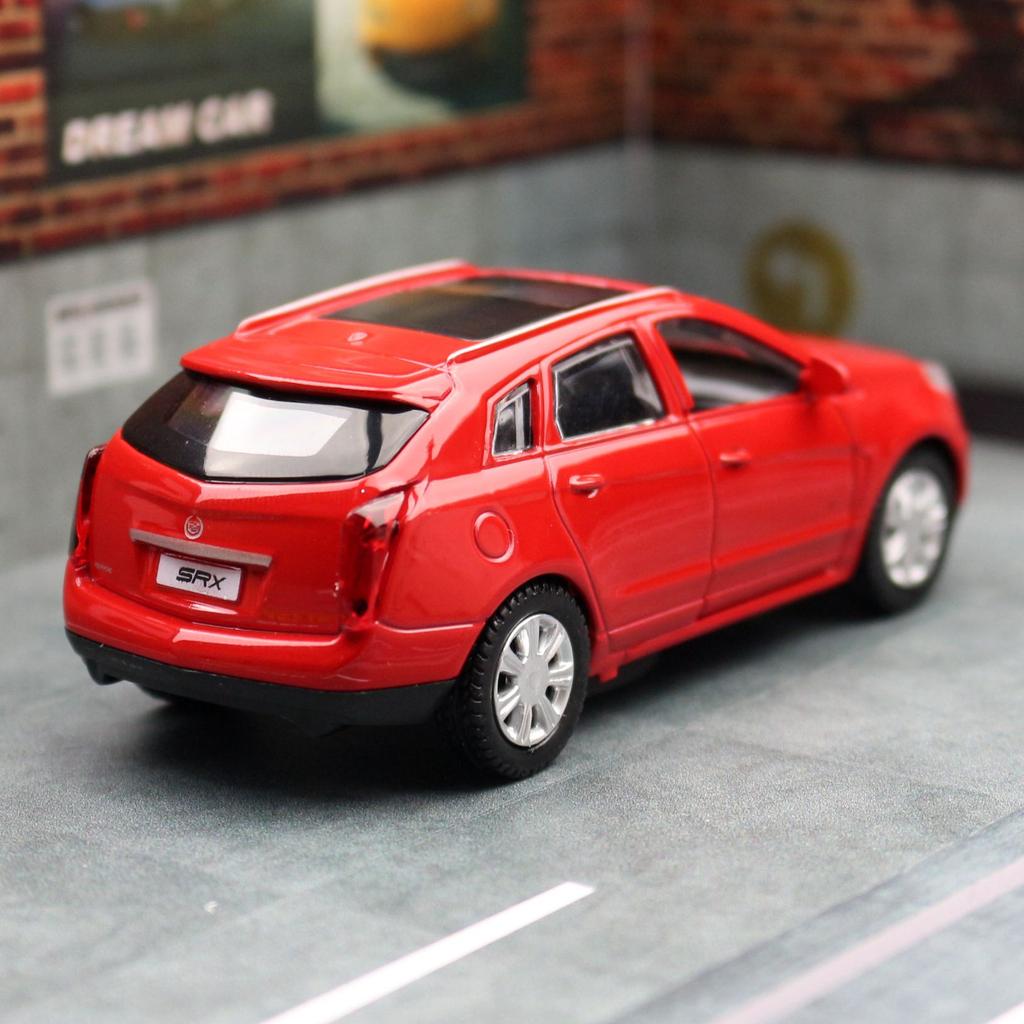 1/43 Cadillac SRX SUV Diecast Metal Toy Car Model for Children Pull Back Vehicle Miniature Collection Gift Kid Boy Match Box