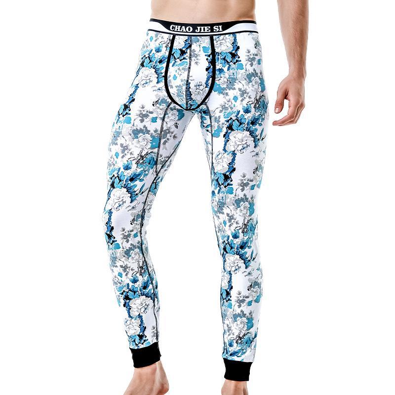 Men's Autumn & Winter Cotton Wool Tights: Thin, Warm, Youthful Line Leggings