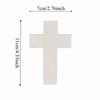 36Pcs Blank Design Lightweight Wood Cross Smooth Durable Wood Pieces Craft Ornaments Art Painting