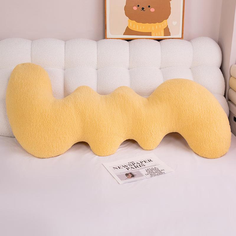 Wavy Long Bolster Pillow for Home & Car