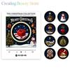 2026 Christmas Music Box Refrigerator Magnet Ambient Night Light Acrylic Music Player With 9 Replaceable Discs Fridge Ornament