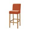 Samtstoff Barhocker Stuhlbezug Elastisches Lycra Stretch Kurzer Rücken Stuhlbezüge Für Essbereich Zimmer Café Zuhause Kleine Größe Option Sitzbezug