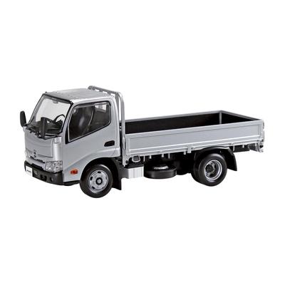 Aoshima Bunka Kyozai Rakupura Snap Kit Hino Dutro Flatbed Scale Plastic Model Kit Co., Ltd. (AOSHIMA) No. 23-SR (Silver) 1/32 Pre-colored
