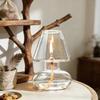 Nordic Style Clear Glass Oil Lamp Cover Candlestick Windproof Candle Holders Lighting Lantern LampshadeRomantic Home Decor
