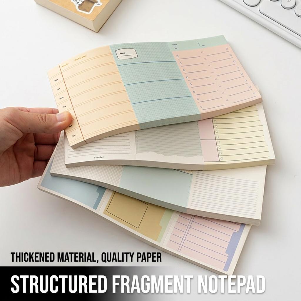 Daily Schedule Notepad Non-Adhesive Tearable Planning Notepad Non-Adhesive Memo Pad Pre-Scored Weekly Plan Memo Pad For Students