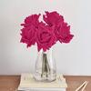 5 Bündel Real Touch Rosenblüten Künstliche Große Blüte Falsche Rose für Zuhause Büro Hochzeitsfeier Dekoration Innenbereich Blumendekorationen Tischmittelstücke