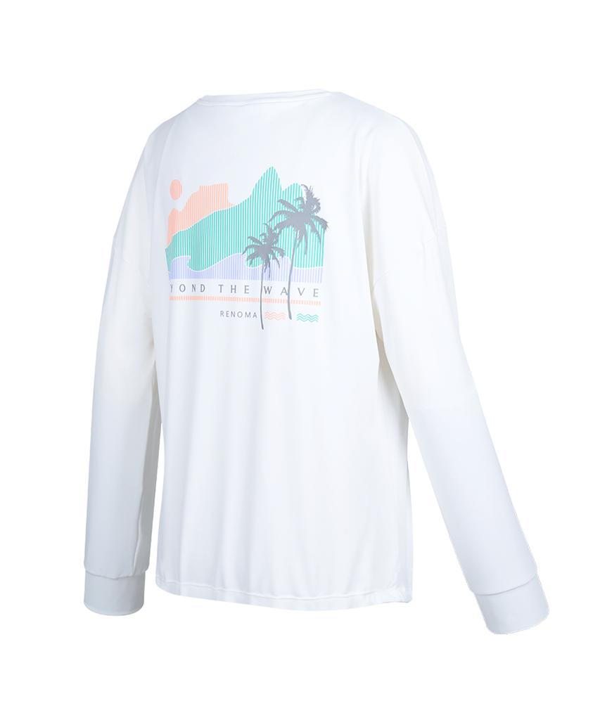 Lenomasuyeongbog Women'S Loose Fit In-Cup Cover-Up Rash Guard White Rn-Cs2G952-Wh