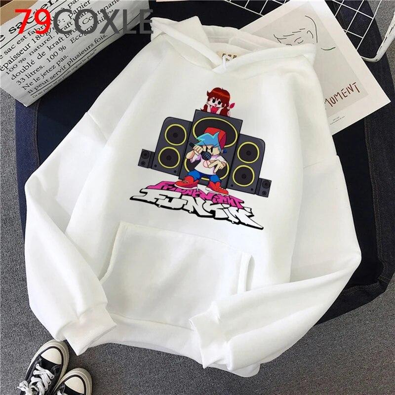 Hot Game Friday Night Funkin Hoodies Unisex Kawaii Hip Hop Harajuku Cartoon Graphic Streetwear Unisex Tops Fashion Sweatshirts Male Unisex
