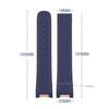 Gummi-Uhrenarmband für Omega für Seamaster 300 Armband 20mm für Speedmaster AT150 Taucherarmbänder Schwarz Blau Silikonarmband