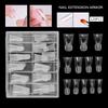 120Pcs/Box Duckbill Shape Nail Molds Dual Form Full Cover Quick Building Gel Mold Acrylic False Nail Tips Extension Top Forms
