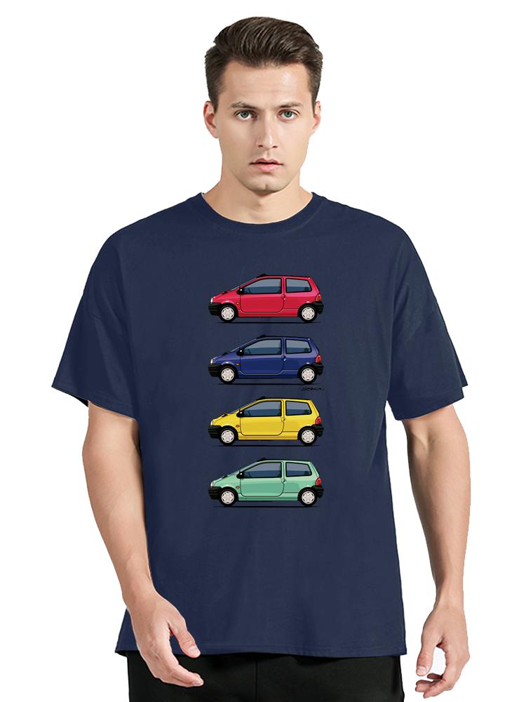 Unisex Twingo 90s Colors Quartet Crisis On Mars T-shirt Car Moto Tshirt Unisex's Clothing Oversized T Shirt Cotton Graphic Tops