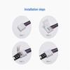 10x 10mm 4 Pin 5050/3528 Rgb Led Strip Light Corner Connector L-shaped Design Pbt Fireproof Material Pcb Adapter
