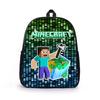Cute Cartoon Print Minecraft Backpack For Boys And Girls Lightweight And Spacious Medium Size 36-55l Capacity