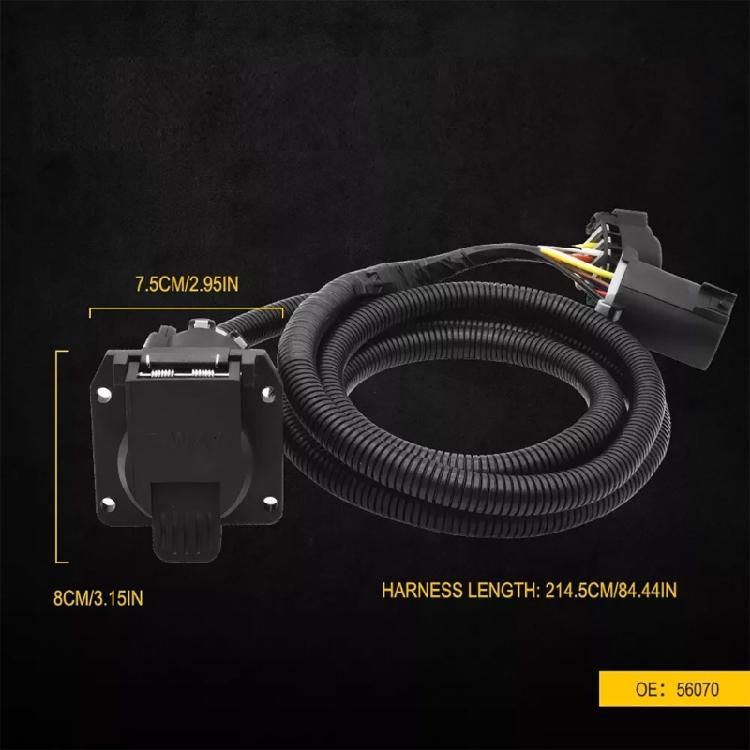 Trailer Wiring Harness Extension 56070 7 Foot 7Pin with Connector for 1500/2500/3500