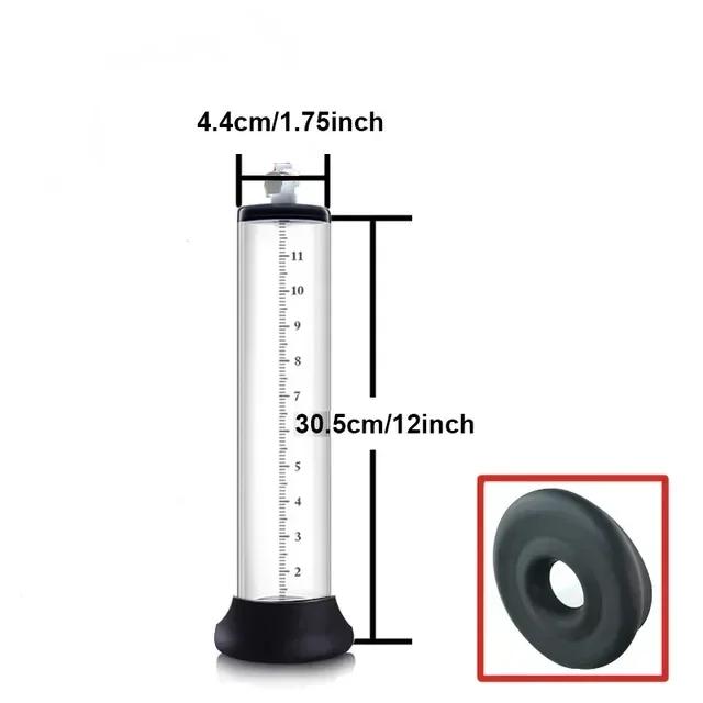 Male Penis Enlarger Vacuum Pump Penis Enlargement Enhancer Adult Sex Toy for Men Lasting Trainer Erotic Products Vacuum Cylinder