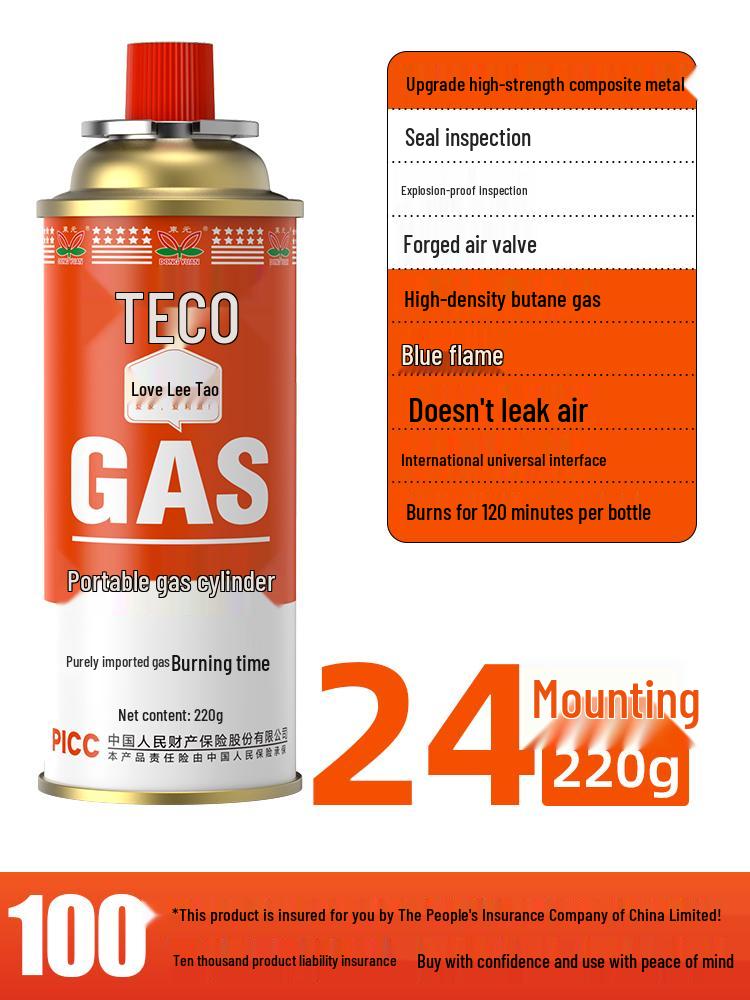 Explosion-Proof Portable Gas Stove with LPG Canister for Outdoor Use