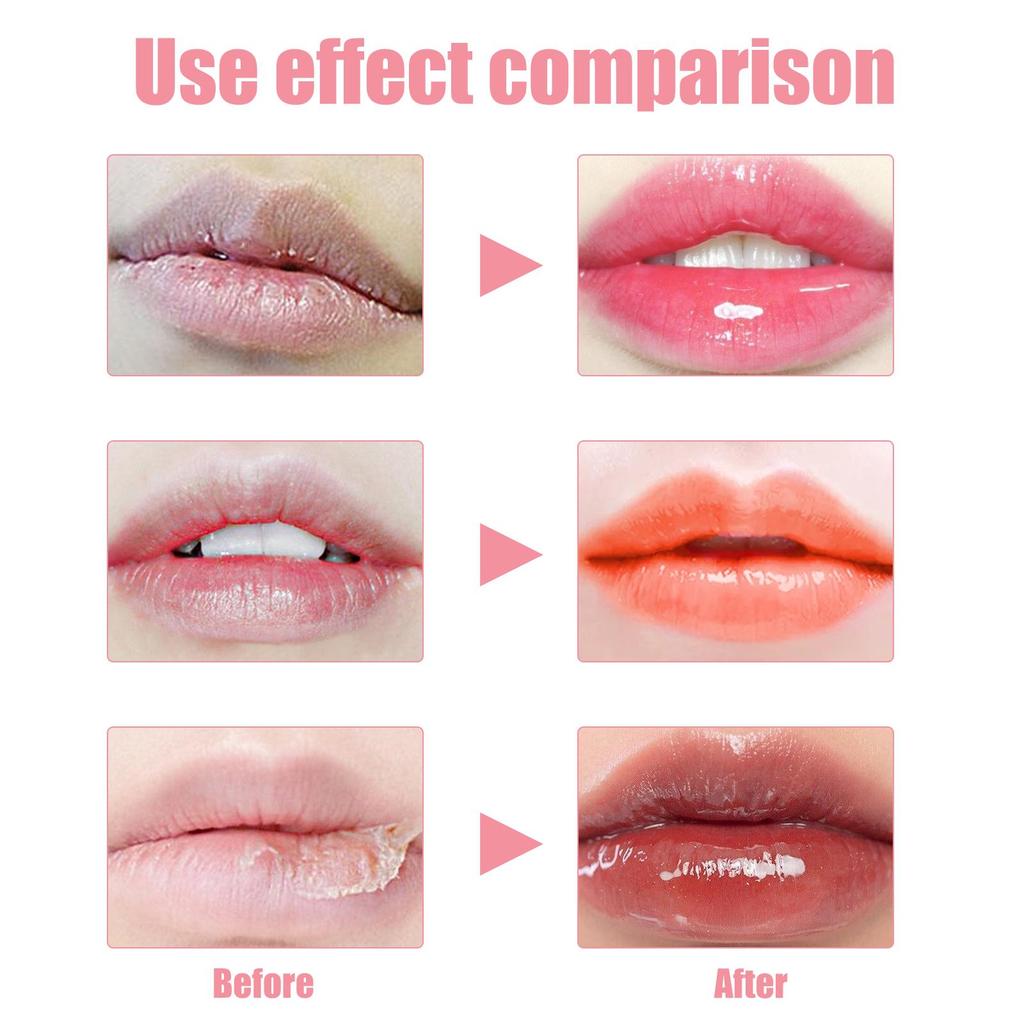 EELHOE Plumping Lip Glaze Lip Plumping Care Fade Lip Lines Hydrating Moisturizing Watery Glass Lip Gloss Oil