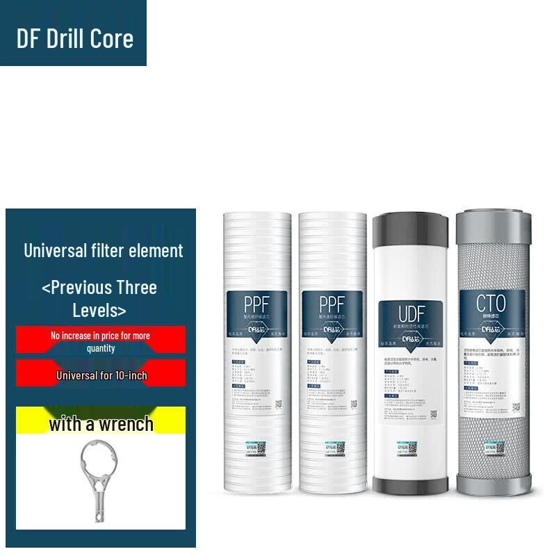 Zuanxin Universal 3-Stage Water Purifier Filter Cartridge Set