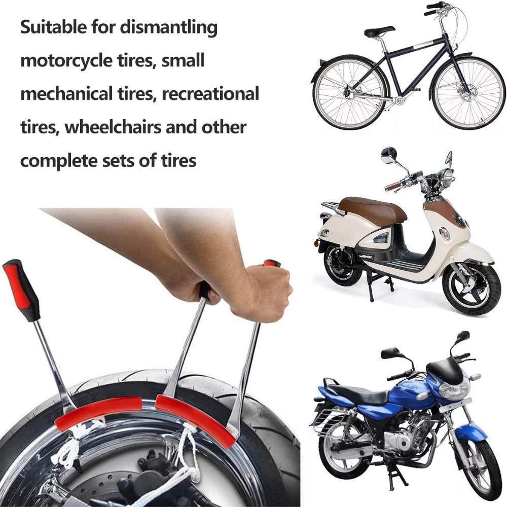 Tyre Lever Tool 3 Tire Lifter with 2 Protective Knobs and 6 Valve Core and Wrench Tire Change Kit Tire Change Tire Change Tire Change
